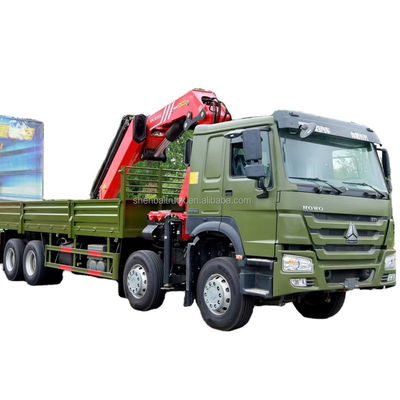 ποιότητας  CRANE China SinoTruck HOWO 8x4 12 Wheels Truck Crane 16 20 TRUCK 25 Ton Knuckle Boom Lorry Mounted Crane For Sale εργοστάσιο