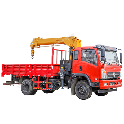 TRUCK CRANE Truck Crane Mounted Telescoping Hydraulic Boom Crane With 6.3 Ton Boom Truck Crane